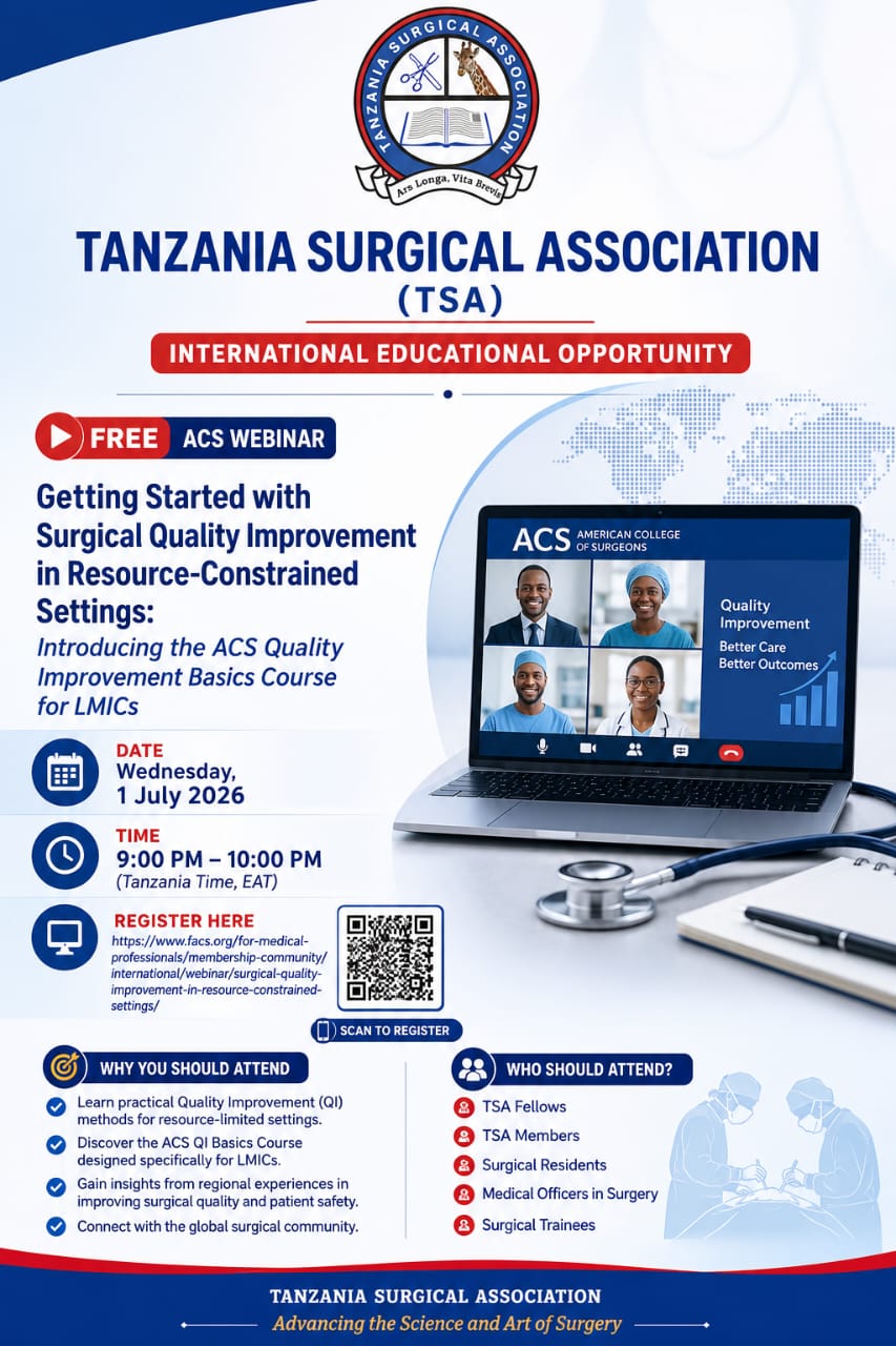 Free ACS Webinar: Getting Started with Surgical Quality Improvement in Resource-Constrained Settings